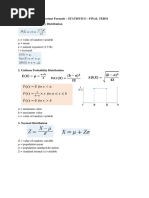 Cheating Formula Statistics - Final Exam