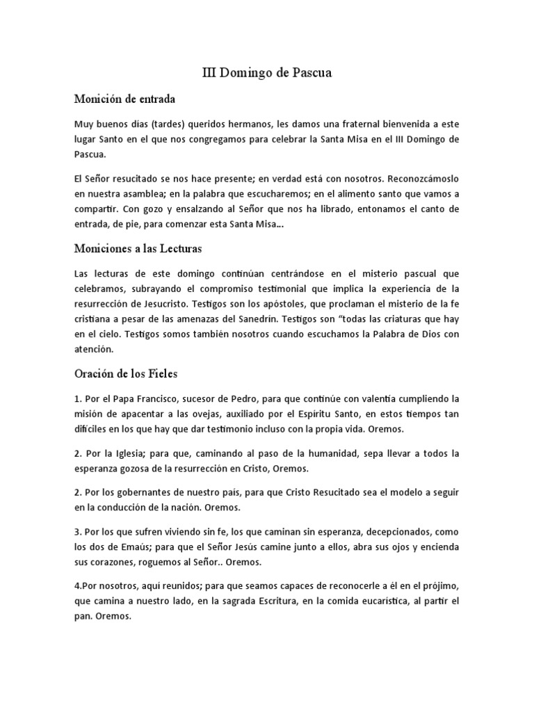 Iii Domingo De Pascua Pdf