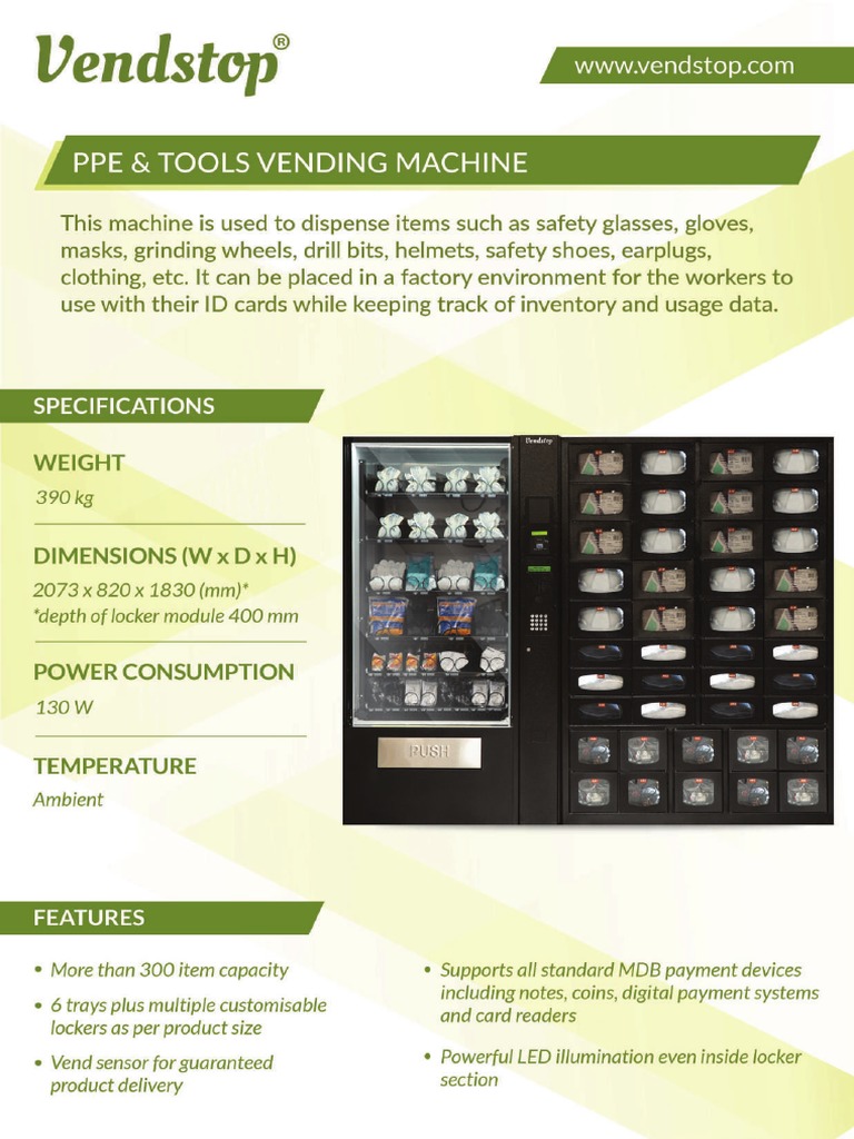 Tools&PPE Vending Machine | PDF