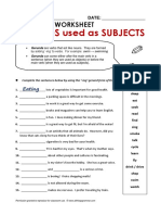 Atg Worksheet Gerundssubj