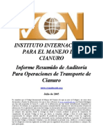 Informe Resumido de Auditoría para Operaciones de