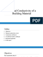 Thermal Conductivity of A Building Material Slides