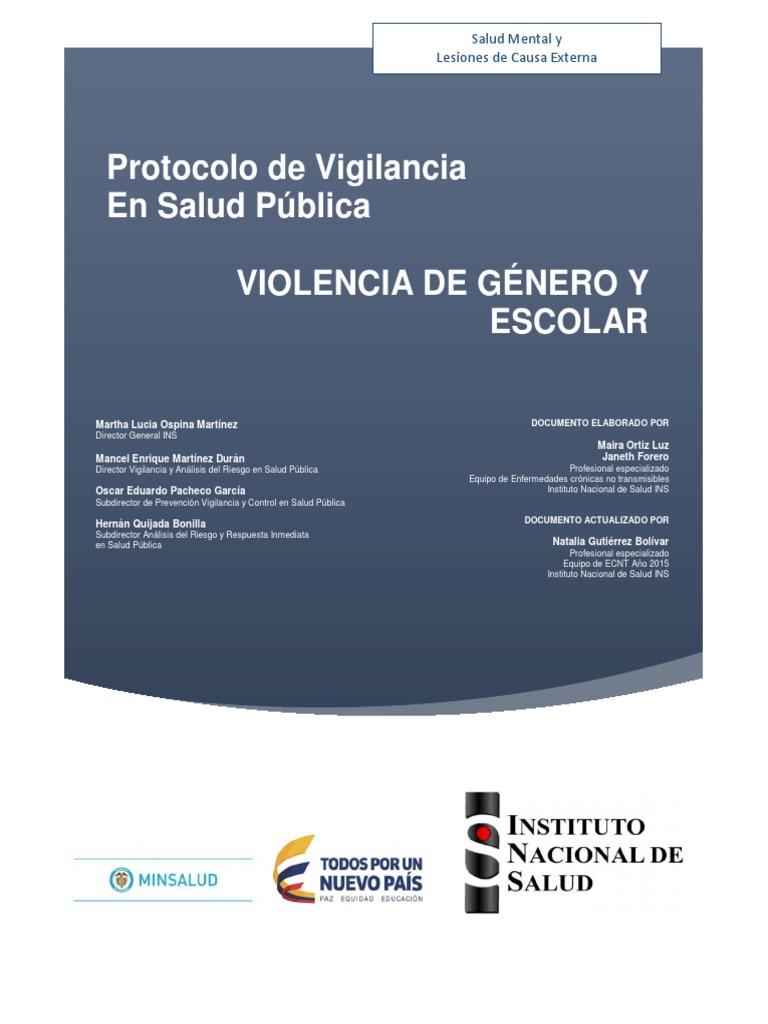 Protocolo de Violencia de Genero | PDF | La violencia contra las ...