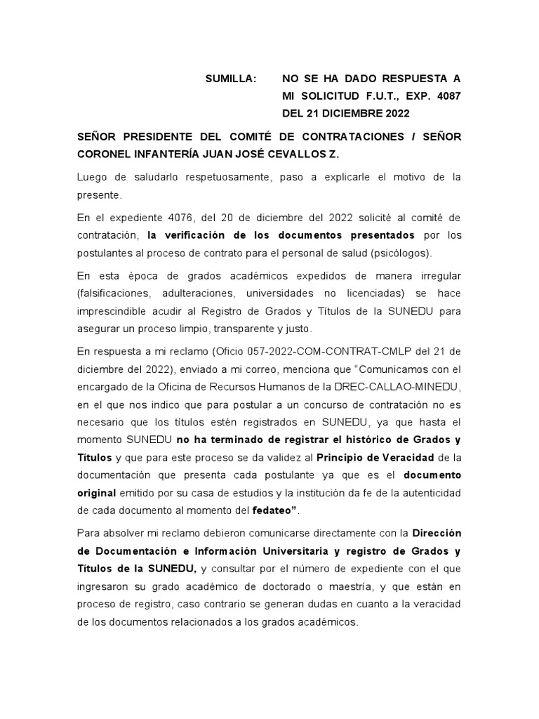 SUMILLA | PDF | Titulo academico