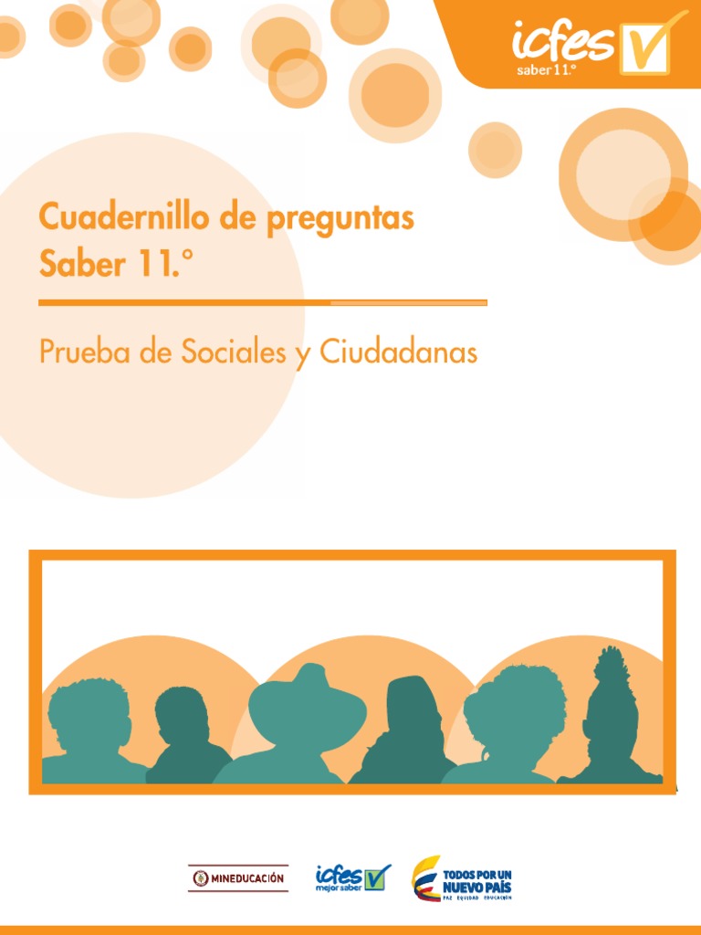 Cuadernillo de Preguntas Saber 11 - Pueba de Sociales y Ciudadanas | PDF