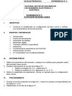 Amplificador de base común - Características y análisis