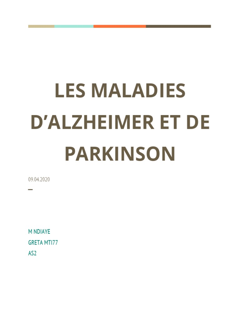 Maladies d'Alzheimer et Parkinson : Guide complet | PDF | Maladie d ...