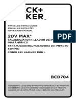 Black+Decker Bcd704c1-b2, Bcd704c1, Bcd704c1-Ar, Bcd704c1-b3, Bcd704c1-Br, Bcd704 Instruction Manual _ Manualzz