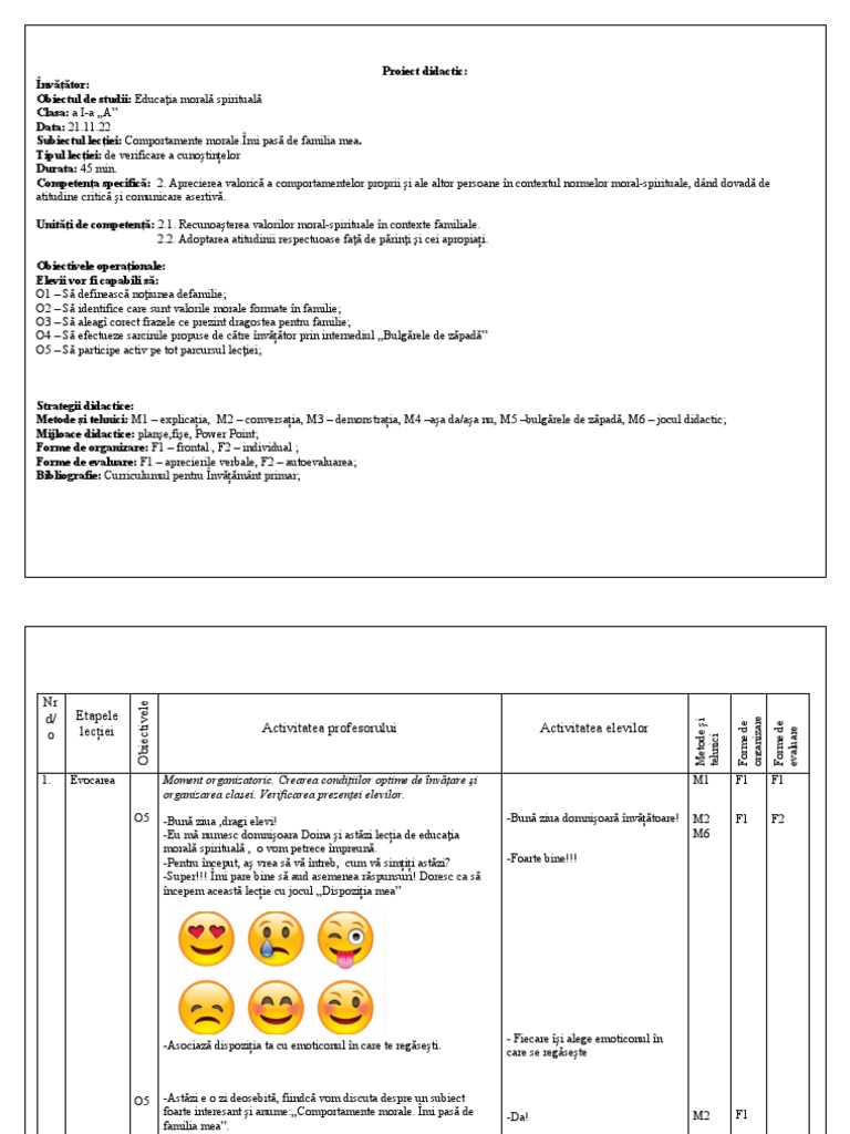 Proiect Educatia Morala Spirituala | PDF