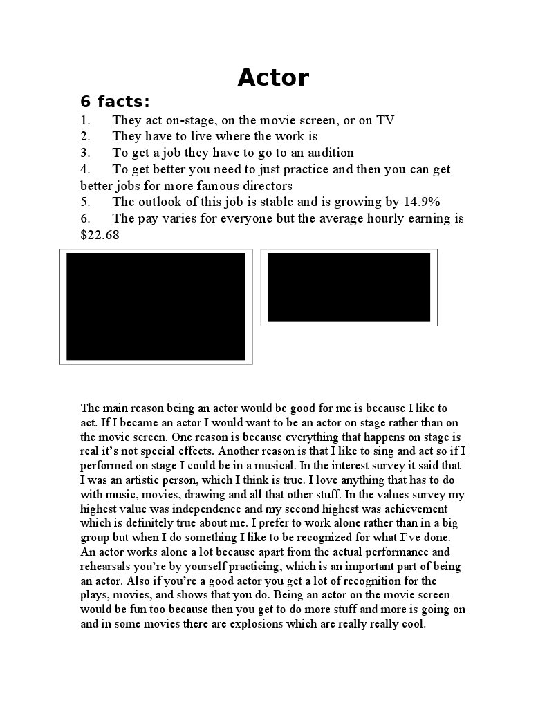 Facts About Being an Actor | PDF