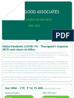 Thorogood Associates - BCP and CTC 2022-23