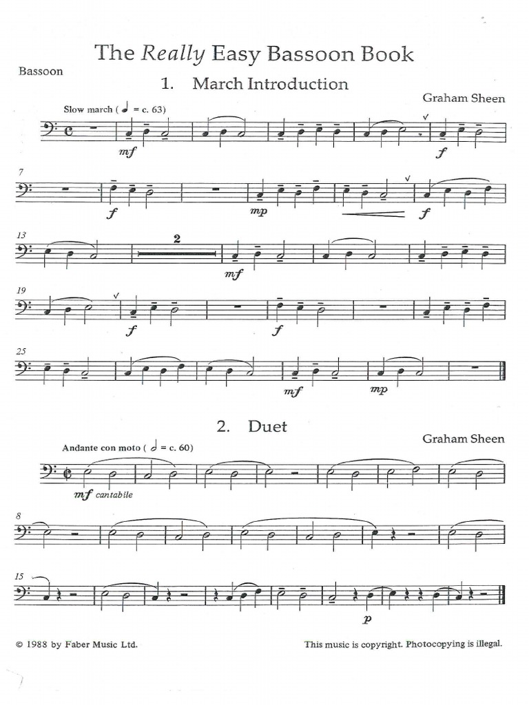 The Really Easy Bassoon Book PDF