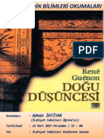 Doğu Düşüncesi (Konferans)