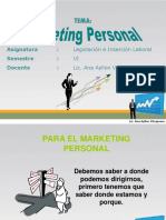 Tema 13. Foda y Marketing Personal