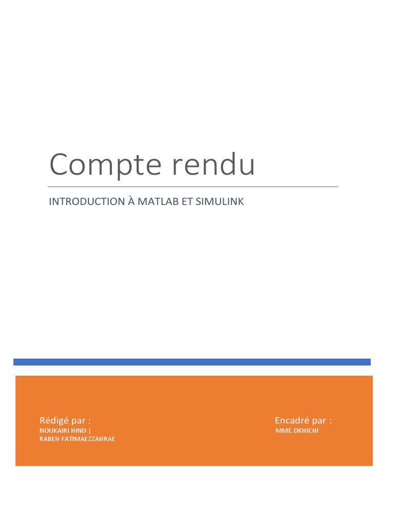 Compte Rendu | PDF | Ingénierie informatique | Informatique