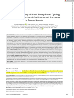 Cancer Cytopathology - 2020 - Velleuer - Diagnostic Accuracy of Brush Biopsy Based Cytology For The Early Detection of Oral