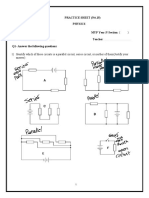 Year 5 Physics Practice Sheet 15, 2021-2022