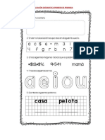 EVALUACIÓN DIÁGNOSTICA PRIMERO DE PRIMARIA