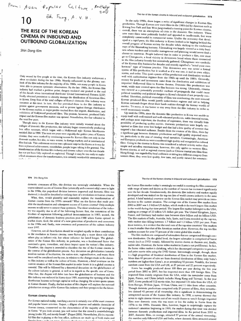 The Rise of Korean Cinema | PDF