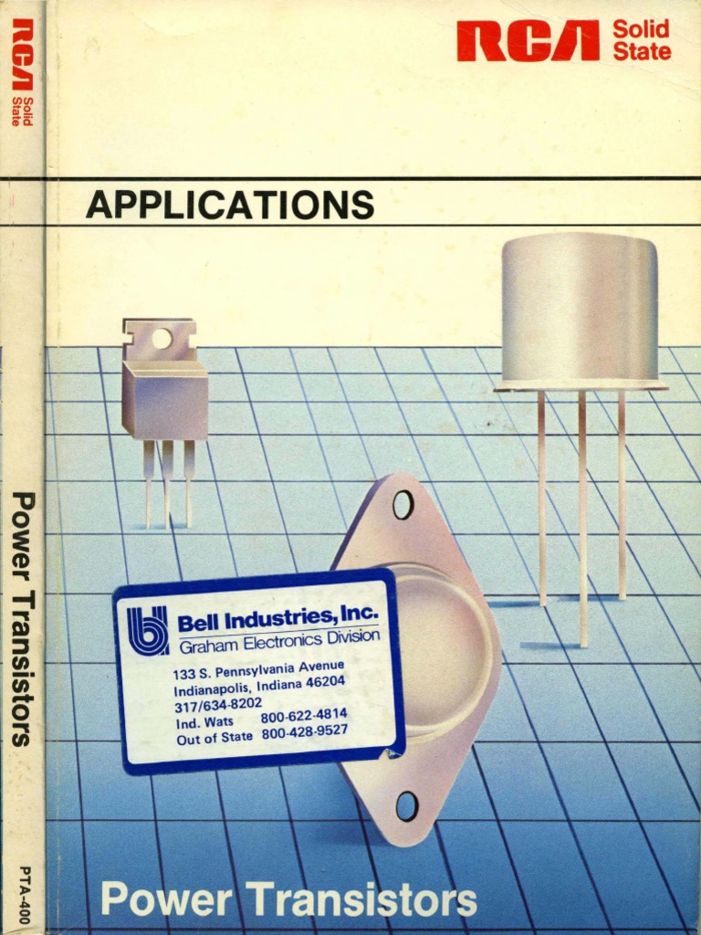 RCA Power Transistors Applications 1983 PDF PN Junction