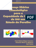 Balanço Hídrico Estado Da Paraiba