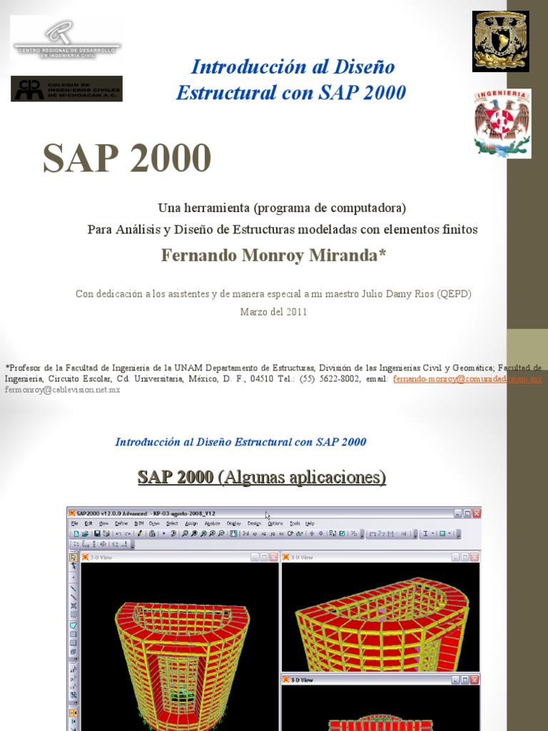 Curso SAP 2000 | PDF | Braguero | Componentes