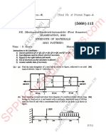 Be Mechanical Engineering Semester 3 2019 November Strength of Material Som Pattern 2015