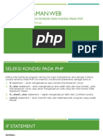 06 Pemrograman Web - Fungsi Dan Seleksi Kondisi Pada PHP