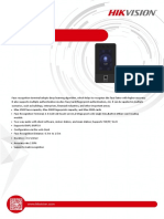 DS K1T342MFWX Face Recognition Terminal - Datasheet - V1.0 - 20211020