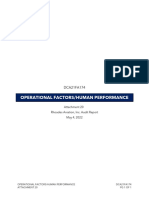 Operational Factors Human Performance - Attachment 20 - Audit Report-Rel