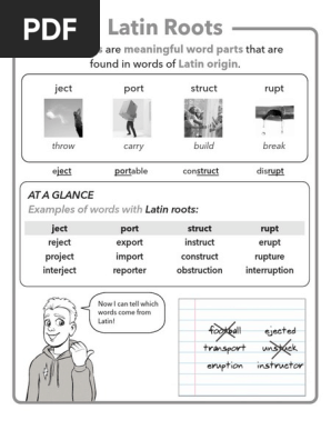 Latin Roots 1 Lexia Anchor Chart