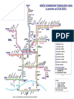 Zagreb Tram Day Line Map