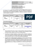 Convocatoria plazas docentes EBR Primaria Lima 2022