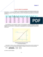 Interpolación de propiedades del aire en tablas
