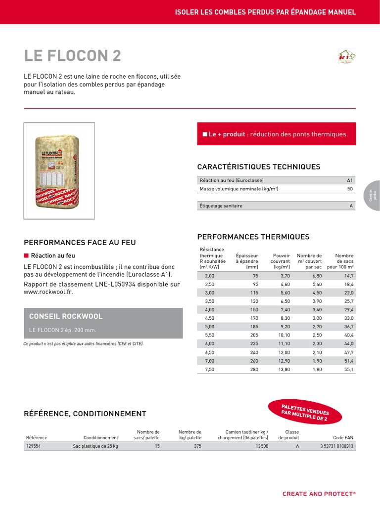 Isolation des combles perdus en flocon 2 | PDF | Matériaux de ...
