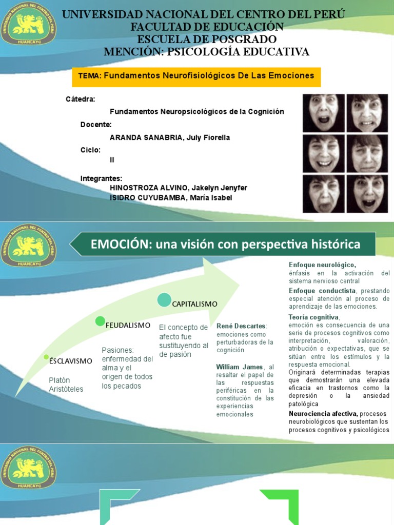Bases Neurológicas de Las Emociones | PDF | Las emociones | Sicología