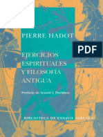 Hadot Pierre - Ejercicios Espirituales Y Filosofia Antigua