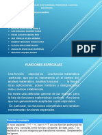 Funciones especiales: raíz cuadrada, polinómica, racional y seccional