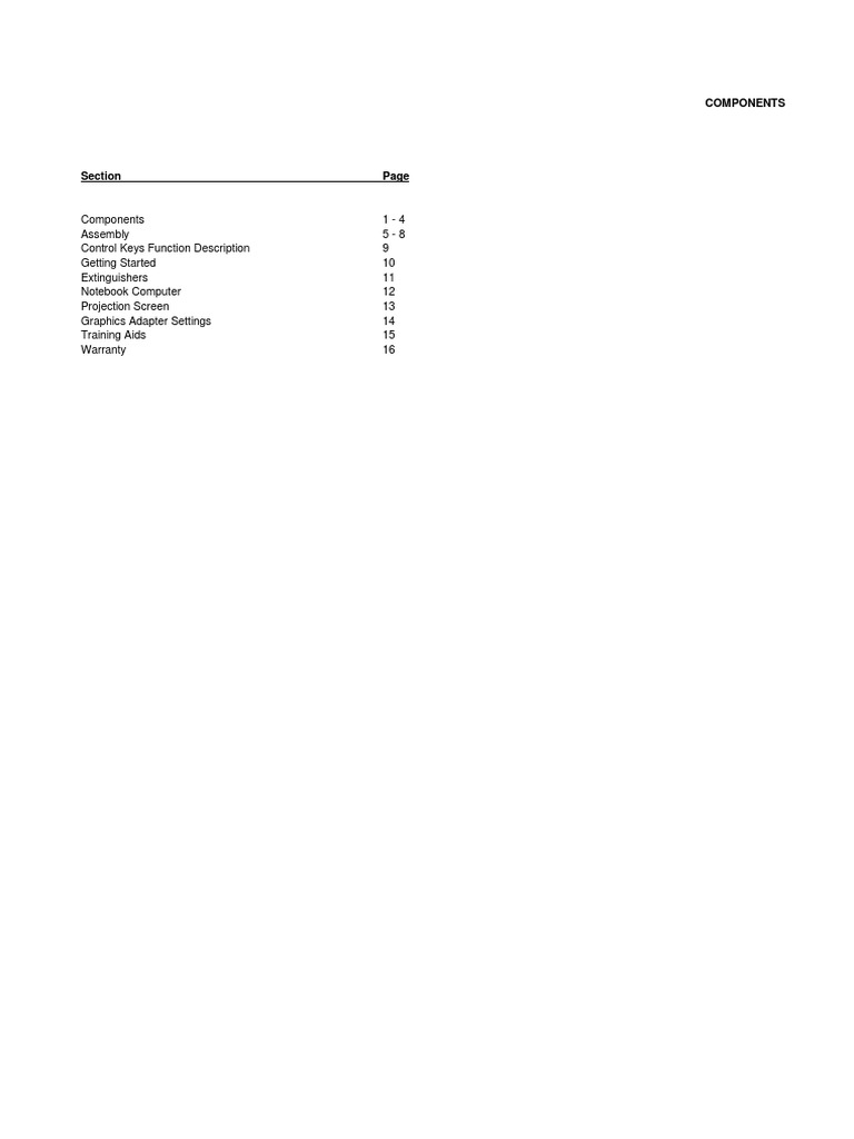 Fire Simulator System Components | PDF | Display Resolution | Laptop