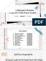 Kel 2 Upaya Mempertahankan Ergonomi Posisi Duduk