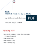 9. Phân Tích Rủi Ro Của Dự Án Đầu Tư