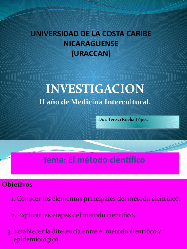 Elementos Y Etapas Del Método Científico Pdf Método Científico 