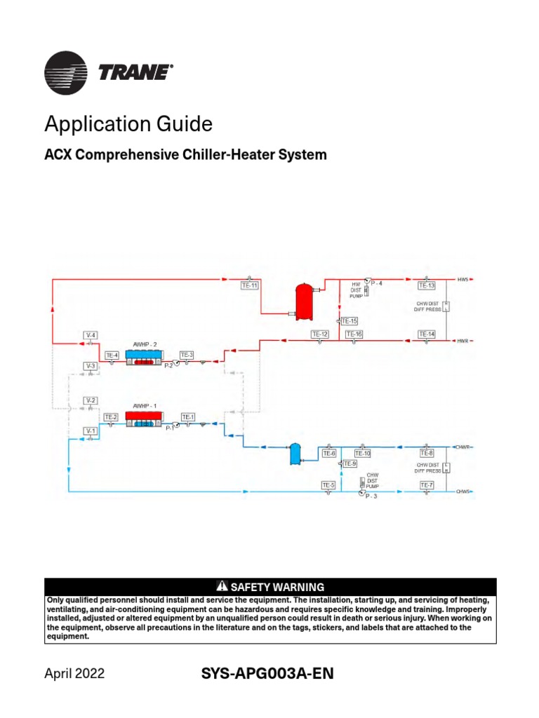 Trane Comprehensive Chiller Heater System Pdf Air Conditioning