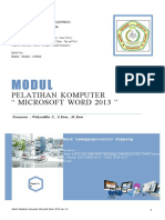 Modul Pelatihan Komputer Quot Microsoft Word 2013 Quot Ver 10 PDF Free