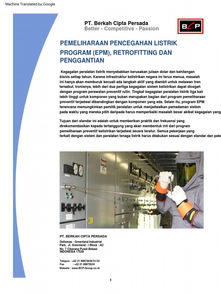 BCP Electrical Preventive Maintenance 20191025144016 | PDF