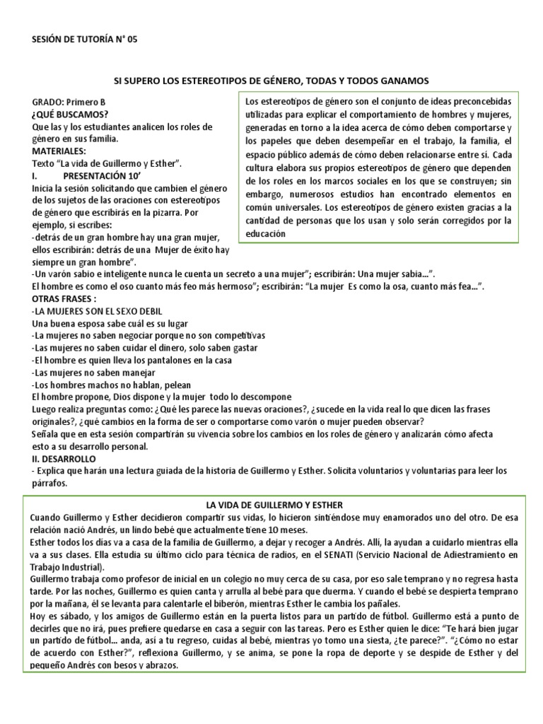 Desafiando Estereotipos de Género | PDF | Hombre | Género
