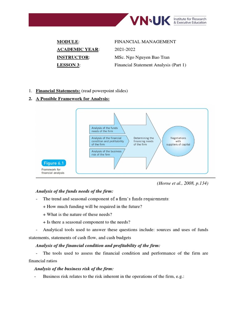 Financial Statement Analysis Overview | PDF | Debt | Equity (Finance)