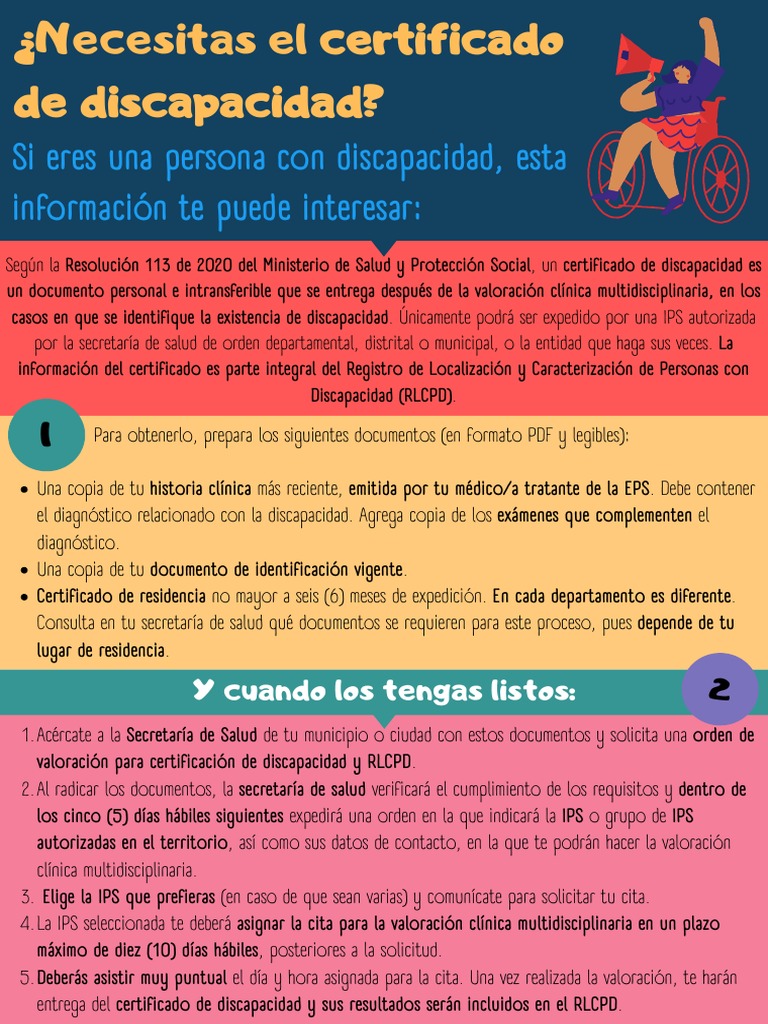 Certificado de Discapacidad en Colombia | PDF | Invalidez