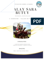 Investigación sobre la danza Chalay Sara Rutuy
