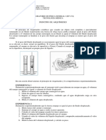 Principio de Arquímedes en la Física General I